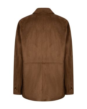 Blazer suedine praline