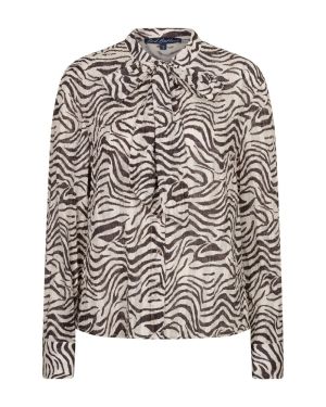Blouse zebra espresso
