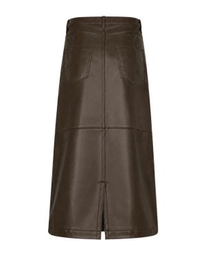 Alina faux leather mud